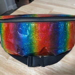 Rainbow Glitter Fanny Pack -NWOT